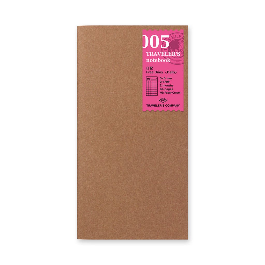 Traveler's Notebook Refill Daily Diary - 005 Boston General Store