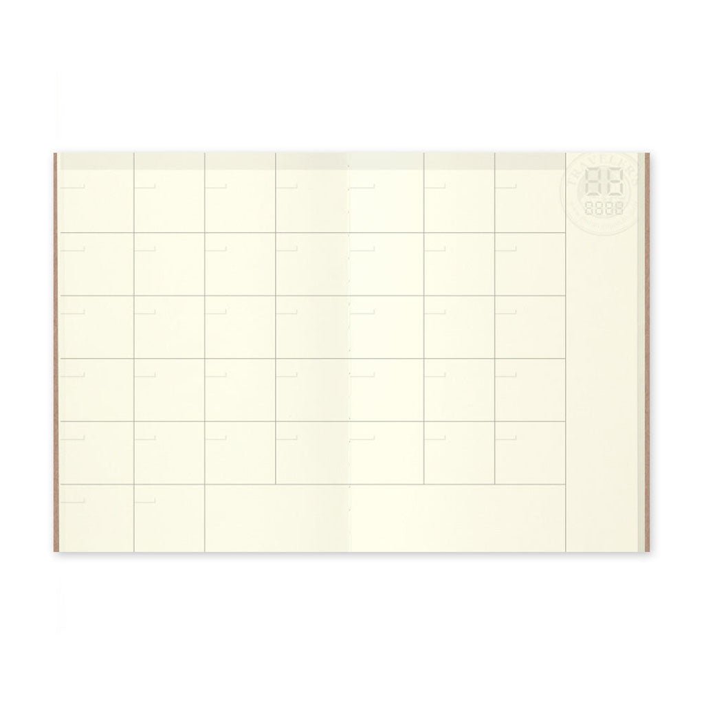 Traveler's Passport Notebook Refill Diary Monthly - P006 Boston General Store