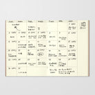 Traveler's Passport Notebook Refill Diary Monthly - P006 Boston General Store