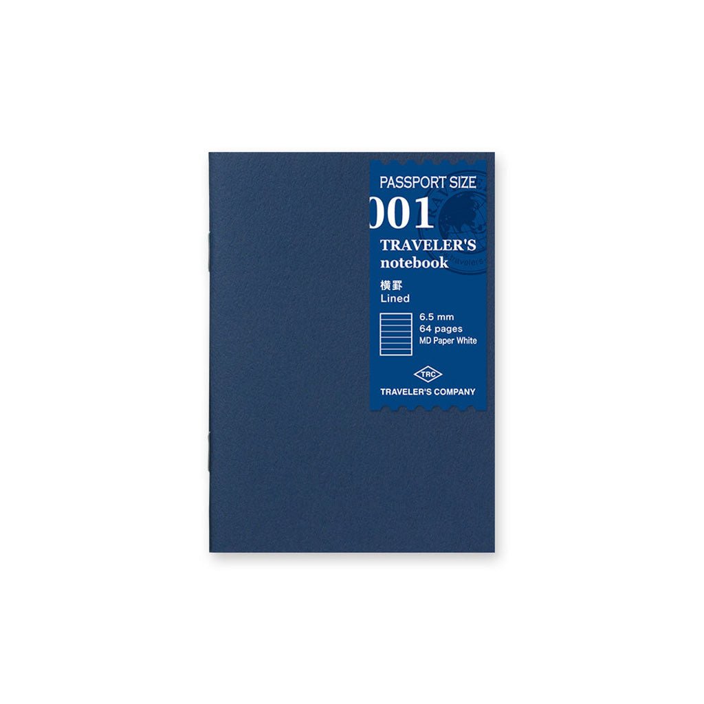 Traveler's Passport Notebook Refill Lined - P001 Boston General Store