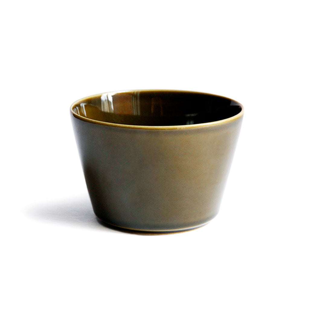 Recycled Ceramic Straight Bowl 130 Green   at Boston General Store