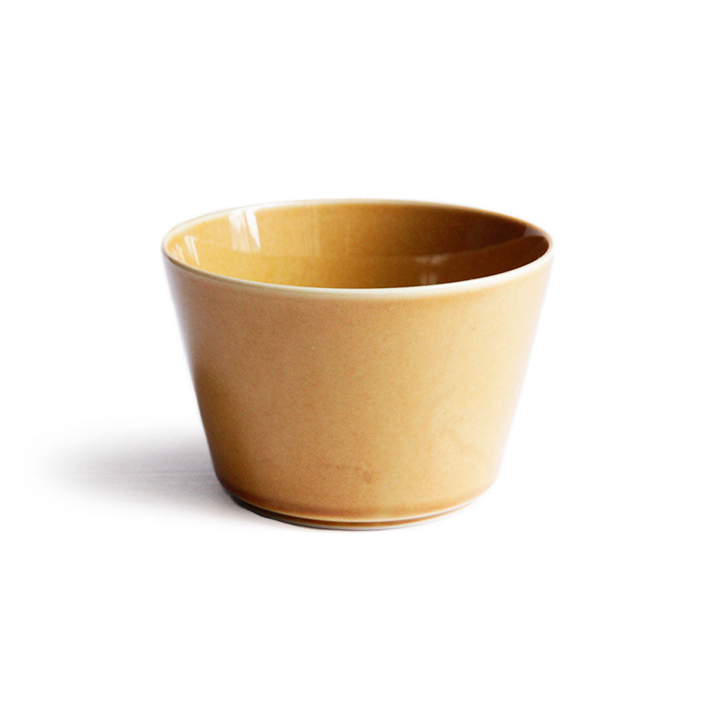 Recycled Ceramic Straight Bowl 130 Caramel   at Boston General Store