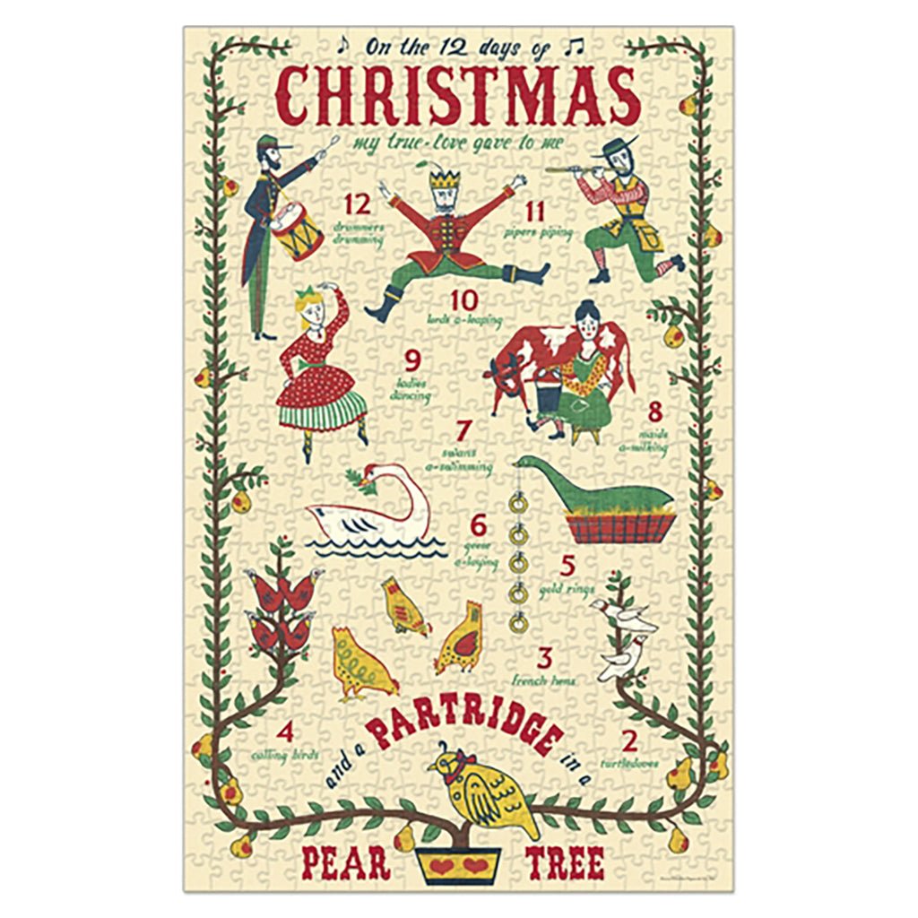 Twelve Days of Christmas Vintage Puzzle    at Boston General Store