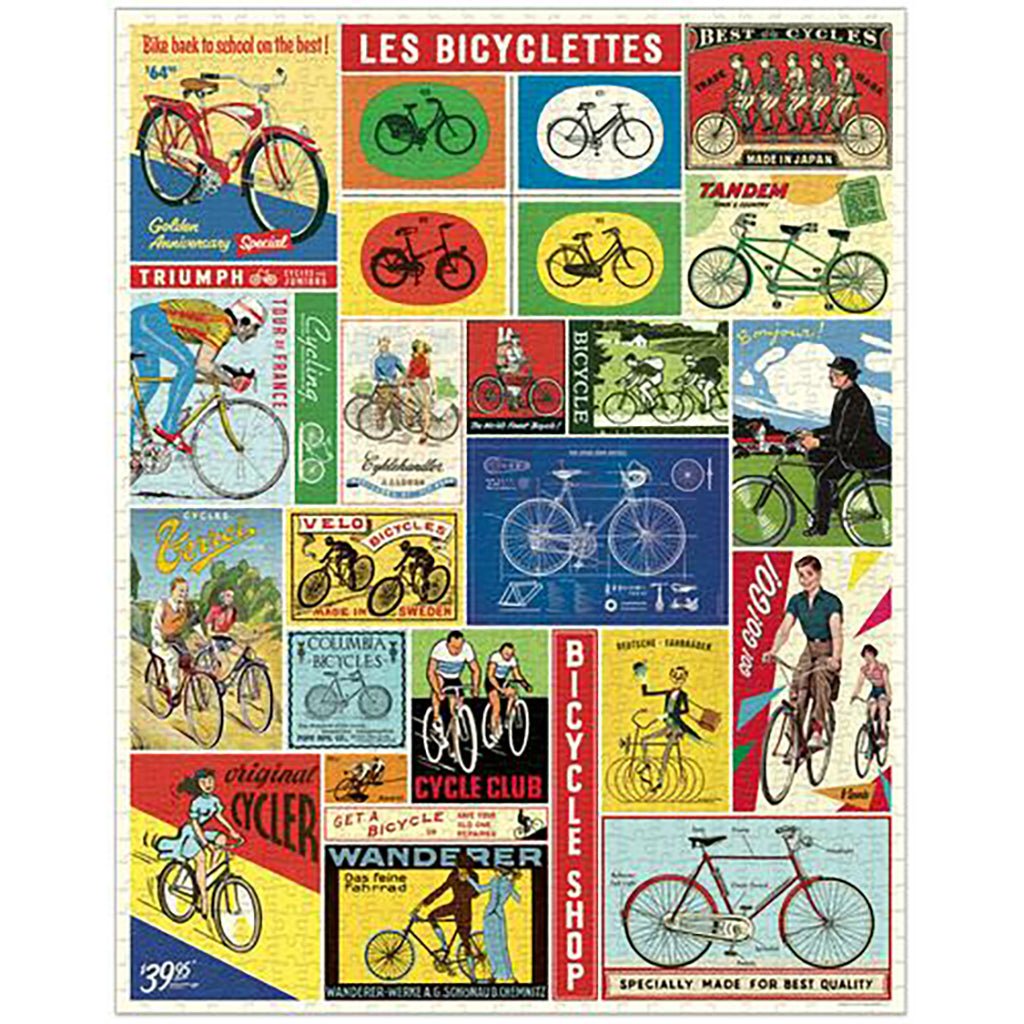 Vintage Themed Puzzles Bicycles   at Boston General Store