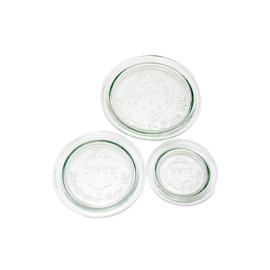 Weck Replacement Glass Lids    at Boston General Store