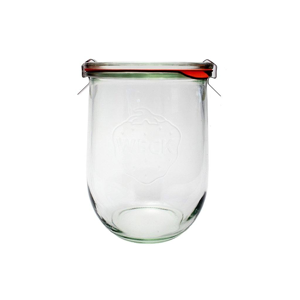 Large Glass Jar With Glass Lid