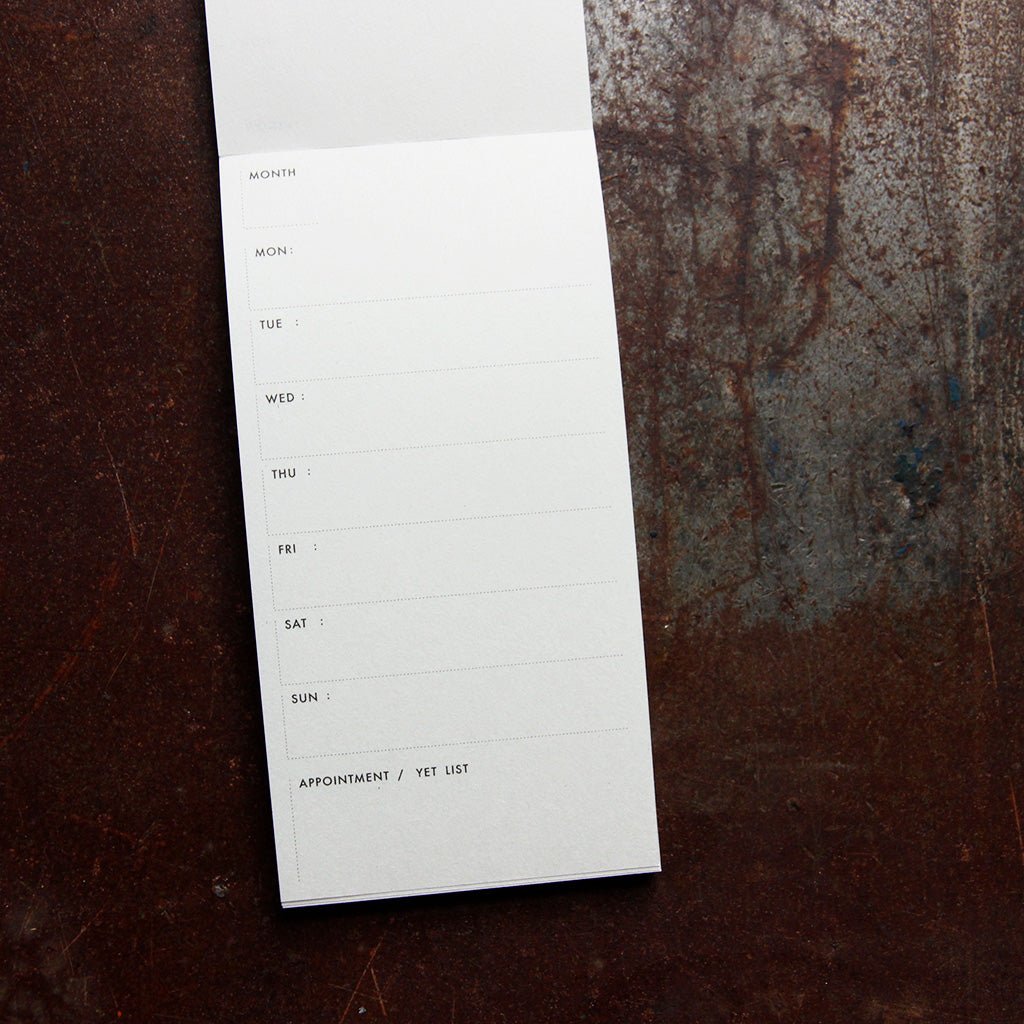 Classiky Paper Memo Pad - Weekly Planner