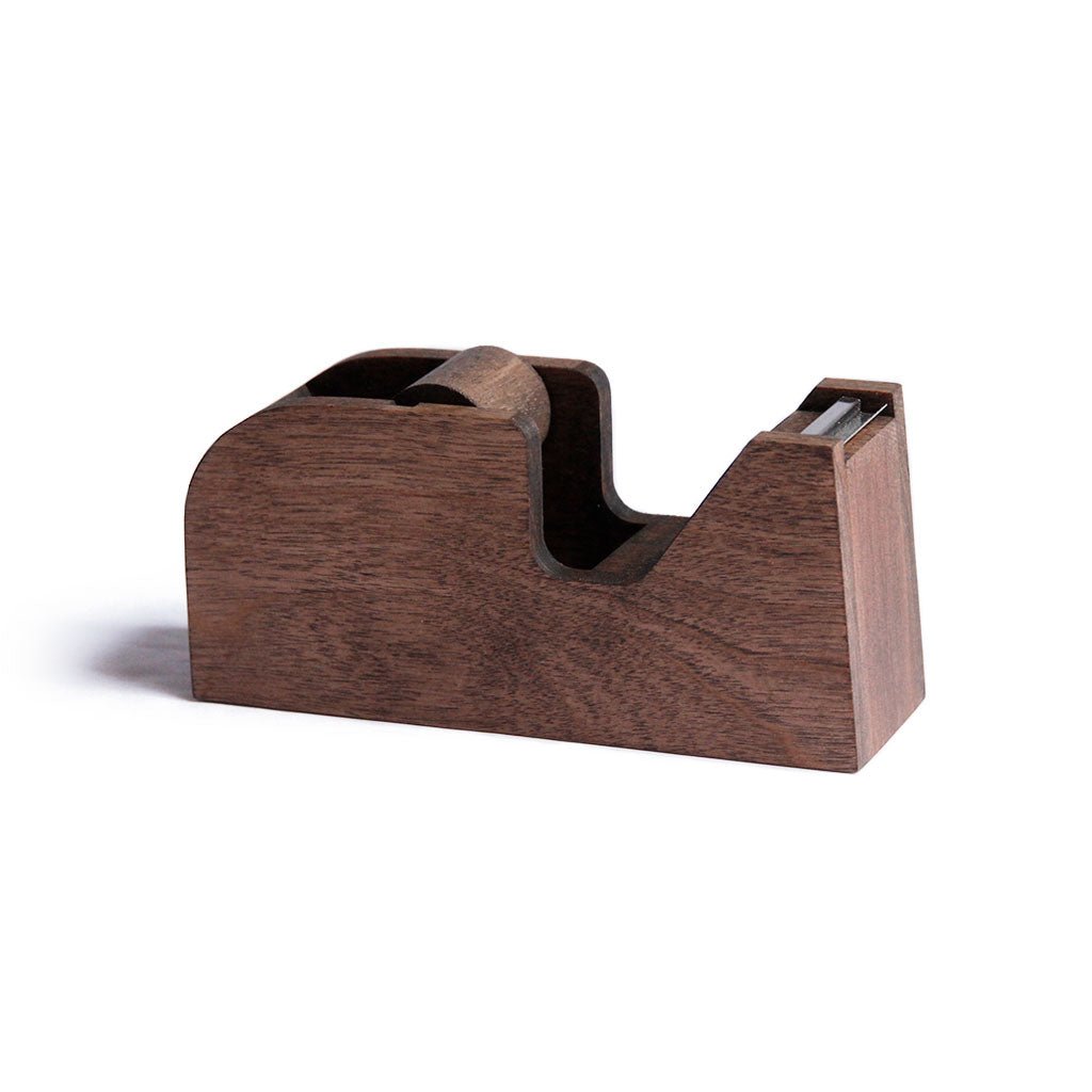 Wood Tape Dispenser Brown   at Boston General Store