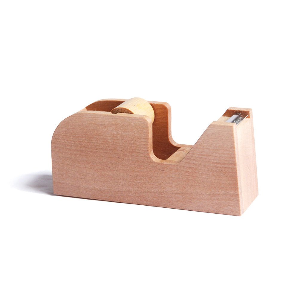 Wood Tape Dispenser Natural   at Boston General Store