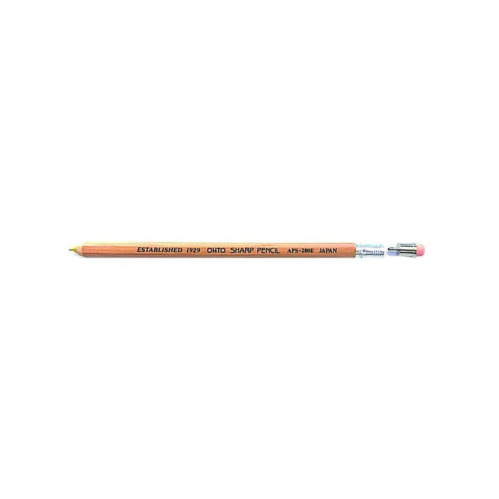 Wooden Mechanical Pencil with Eraser 0.5 MM Wooden   at Boston General Store