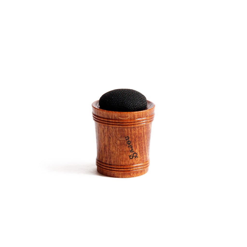 Wooden Pin Cushion Black   at Boston General Store