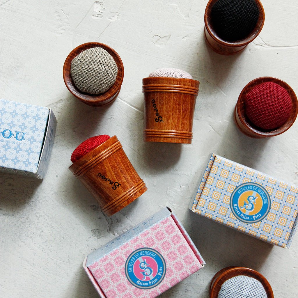 Wooden Pin Cushion    at Boston General Store