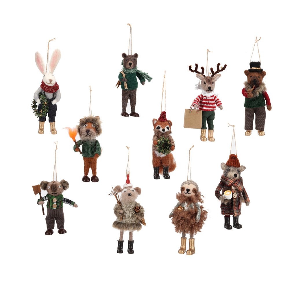 Woodland Animal Ornament    at Boston General Store