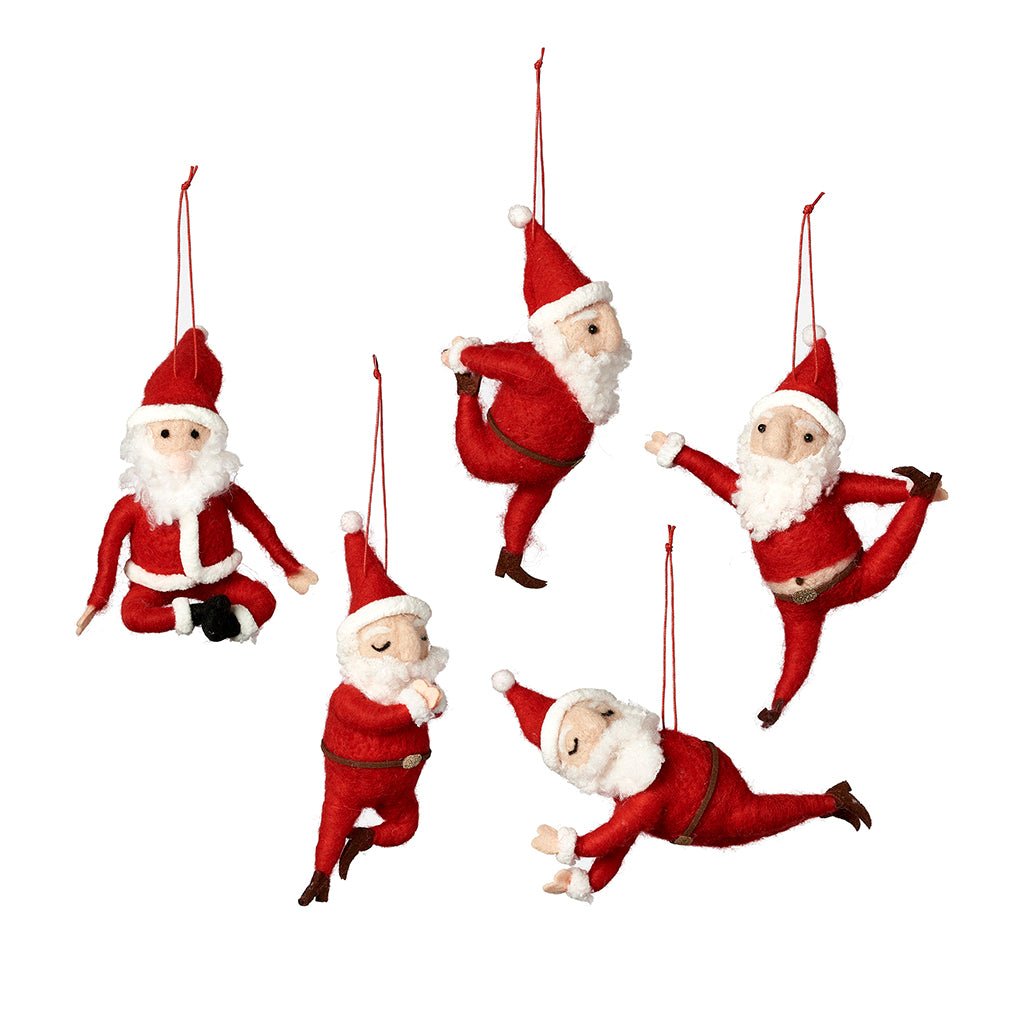 Yoga Santa Ornament    at Boston General Store
