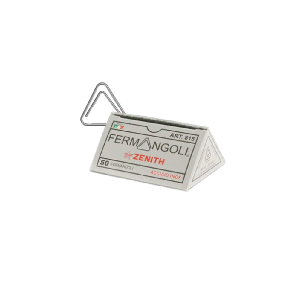 Zenith Fermangoli Corner Paper Clips Silver   at Boston General Store